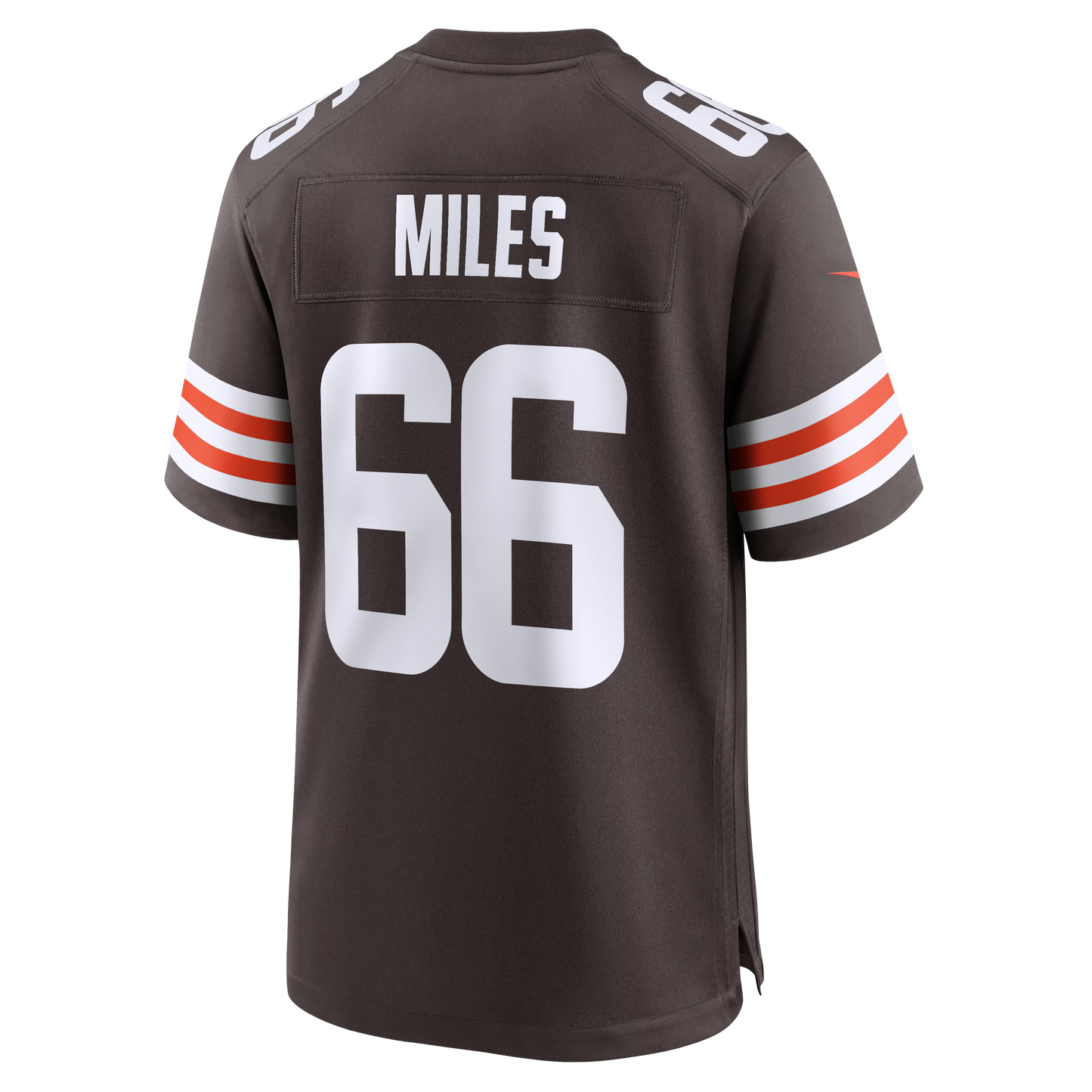 Cleveland Browns Joshua Miles Brown Team Game Jersey football jersey product view 1