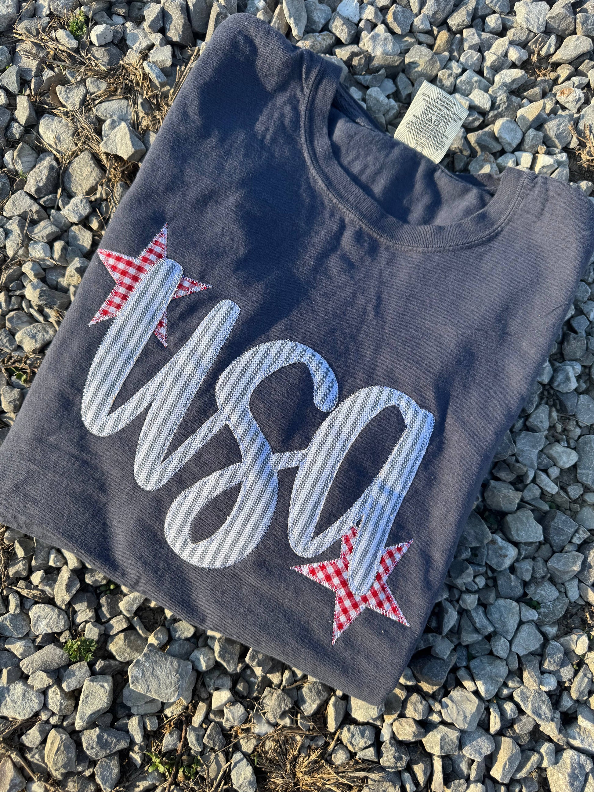 Denim USA Patriotic 4th of July Short Sleeve Unisex T-shirt, Sweatshirt, Hoodie, Long Sleeve Tee - T-Shirt, Sweatshirt, Hoodie