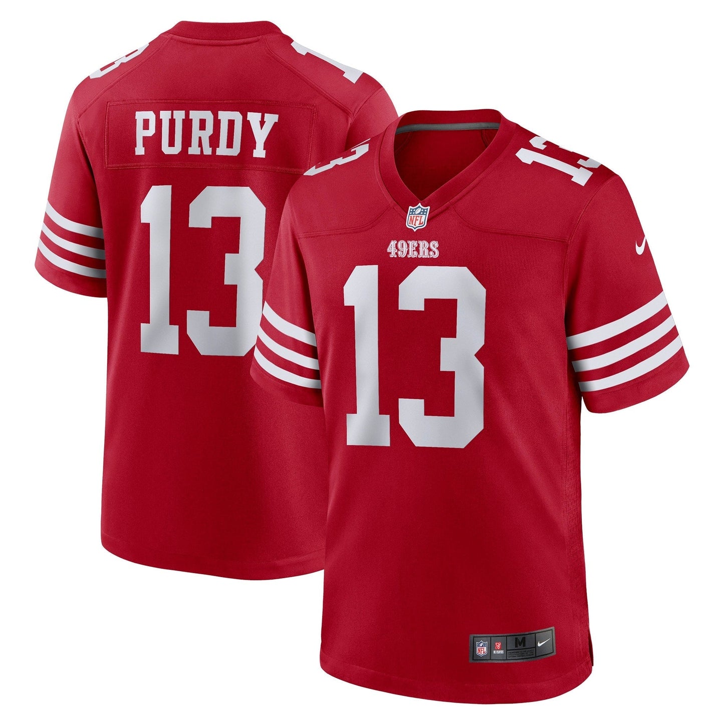 Brock Purdy San Francisco 49ers Game Jersey - Scarlet football jersey product view 1