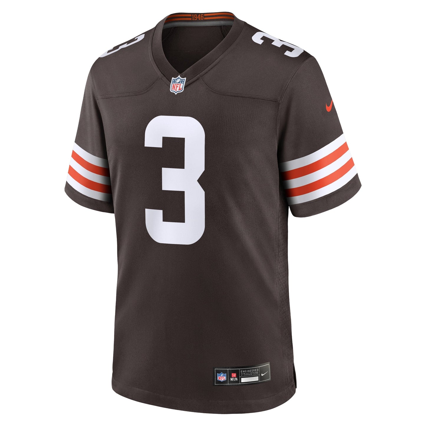 Jerry Jeudy Cleveland Browns Game Jersey - Brown football jersey product view 2