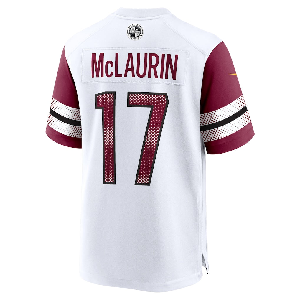 W.Commanders#17 Terry McLaurinWhite Game Jersey football jersey product view 1