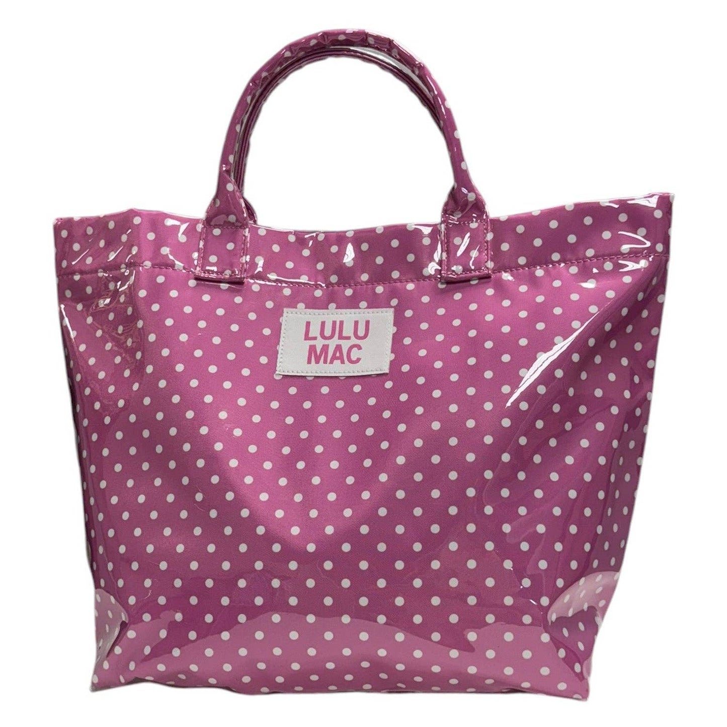 LM-BG-1003 Tote Bag Pink/White Dot Unisex T-shirt, Sweatshirt, Hoodie, Long Sleeve Tee - T-Shirt, Sweatshirt, Hoodie