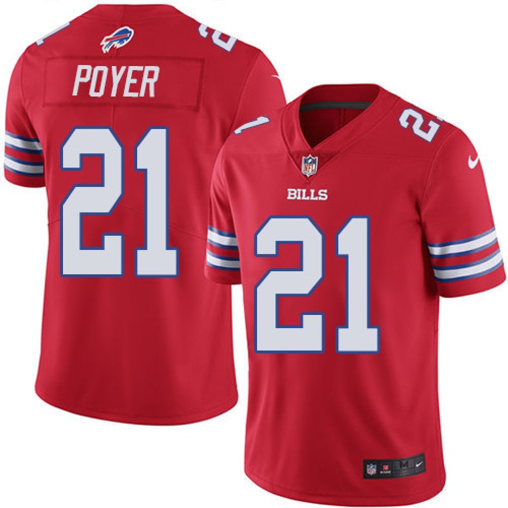 Buffalo Bills #21 Jordan Poyer Red Vapor Untouchable Limited Stitched NFL Jersey football jersey product view 1
