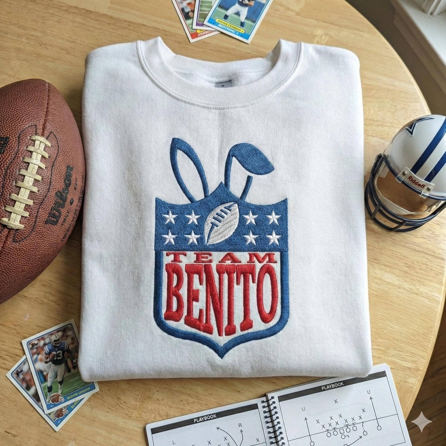 Bad Benito Bowl Bunny Retro Football Sweatshirt 2026 Unisex T-shirt, Sweatshirt, Hoodie, Long Sleeve Tee - T-Shirt, Sweatshirt, Hoodie