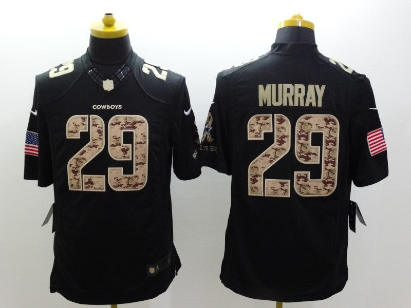Men's Dallas Cowboys DeMarco Murray #29 Black Game Player Jersey1 football jersey product view 1