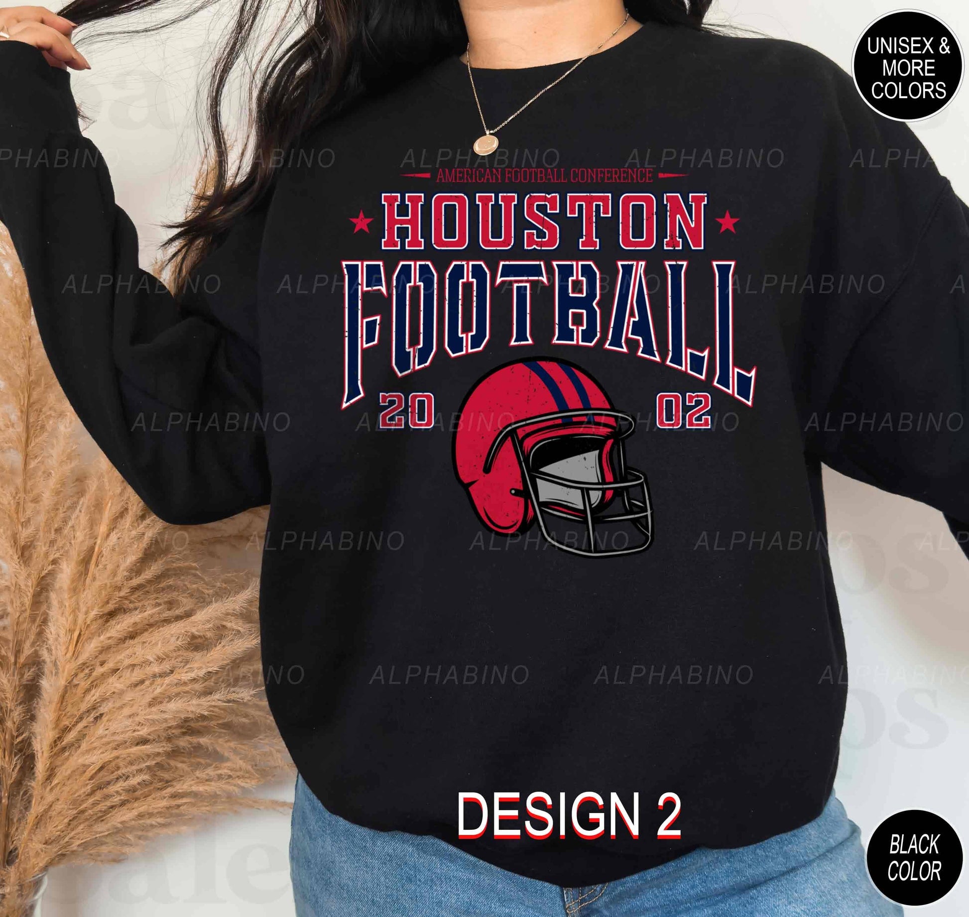 Houston Texans Crewneck Trendy Vintage Football Style Unisex T-shirt, Sweatshirt, Hoodie, Long Sleeve Tee - T-Shirt, Sweatshirt, Hoodie