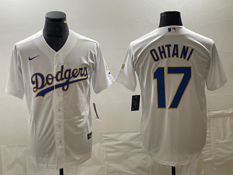 Men's Los Angeles Dodgers Shohei Ohtani #17 White Alternate Player Jersey1 baseball jersey product view 1