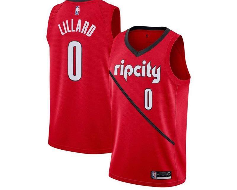 Damian Lillard Portland Trailblazers Jersey basketball jersey product view 1
