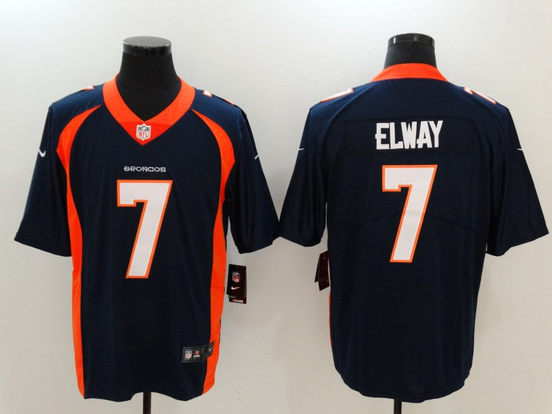 Men's Denver Broncos John Elway #7 Navy Game Player Jersey1 football jersey product view 1