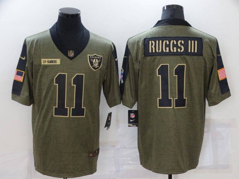 Men's Las Vegas Raiders Henry Ruggs III #11 Brown Game Jersey1 football jersey product view 1