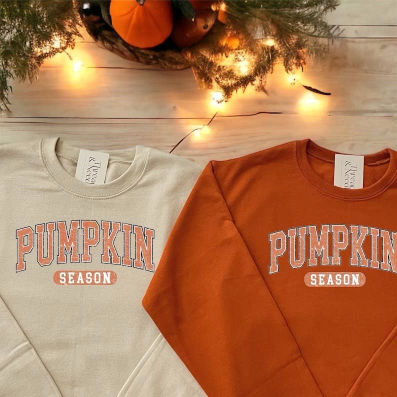 Pumpkin Season Crewneck Sweatshirt Unisex T-shirt, Sweatshirt, Hoodie, Long Sleeve Tee - T-Shirt, Sweatshirt, Hoodie