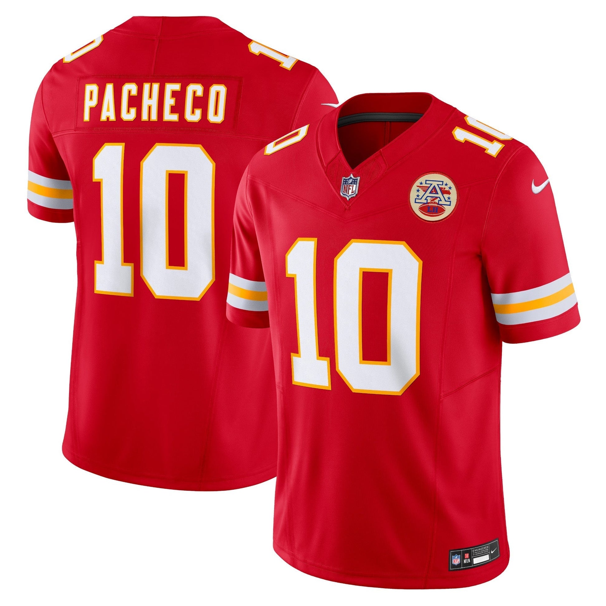 Kansas City Chiefs Isiah Pacheco Red Vapor F.U.S.E. Limited Jersey football jersey product view 1