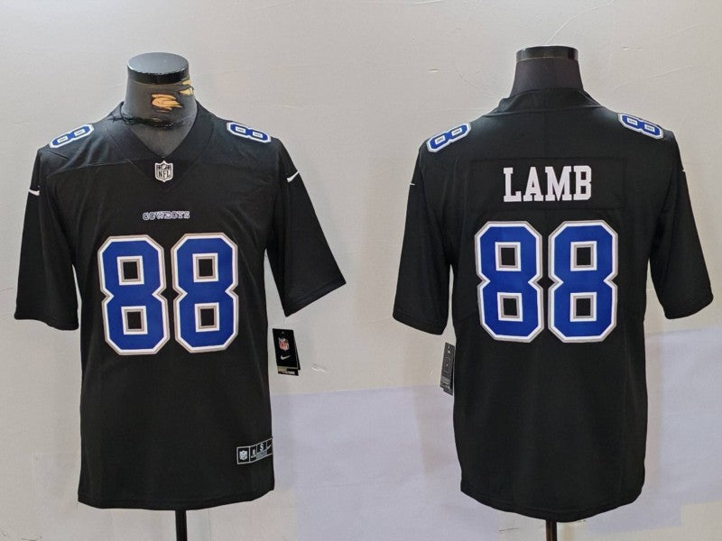 Men's Dallas Cowboys CeeDee Lamb Black Game Player Jersey football jersey product view 1