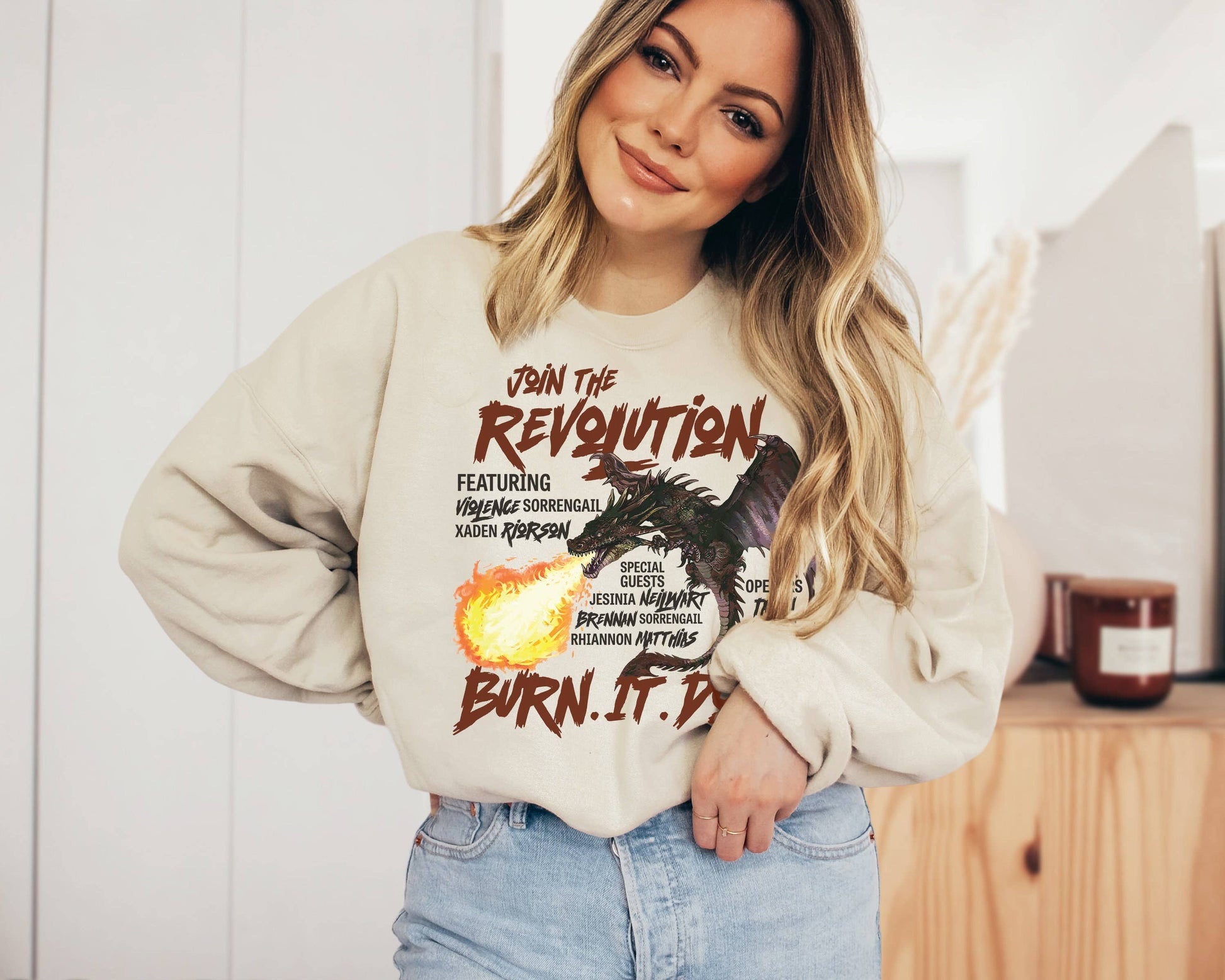 Iron Flame Dragon Rider Sweatshirt - Rebecca Yarros Fans Unisex T-shirt, Sweatshirt, Hoodie, Long Sleeve Tee - T-Shirt, Sweatshirt, Hoodie