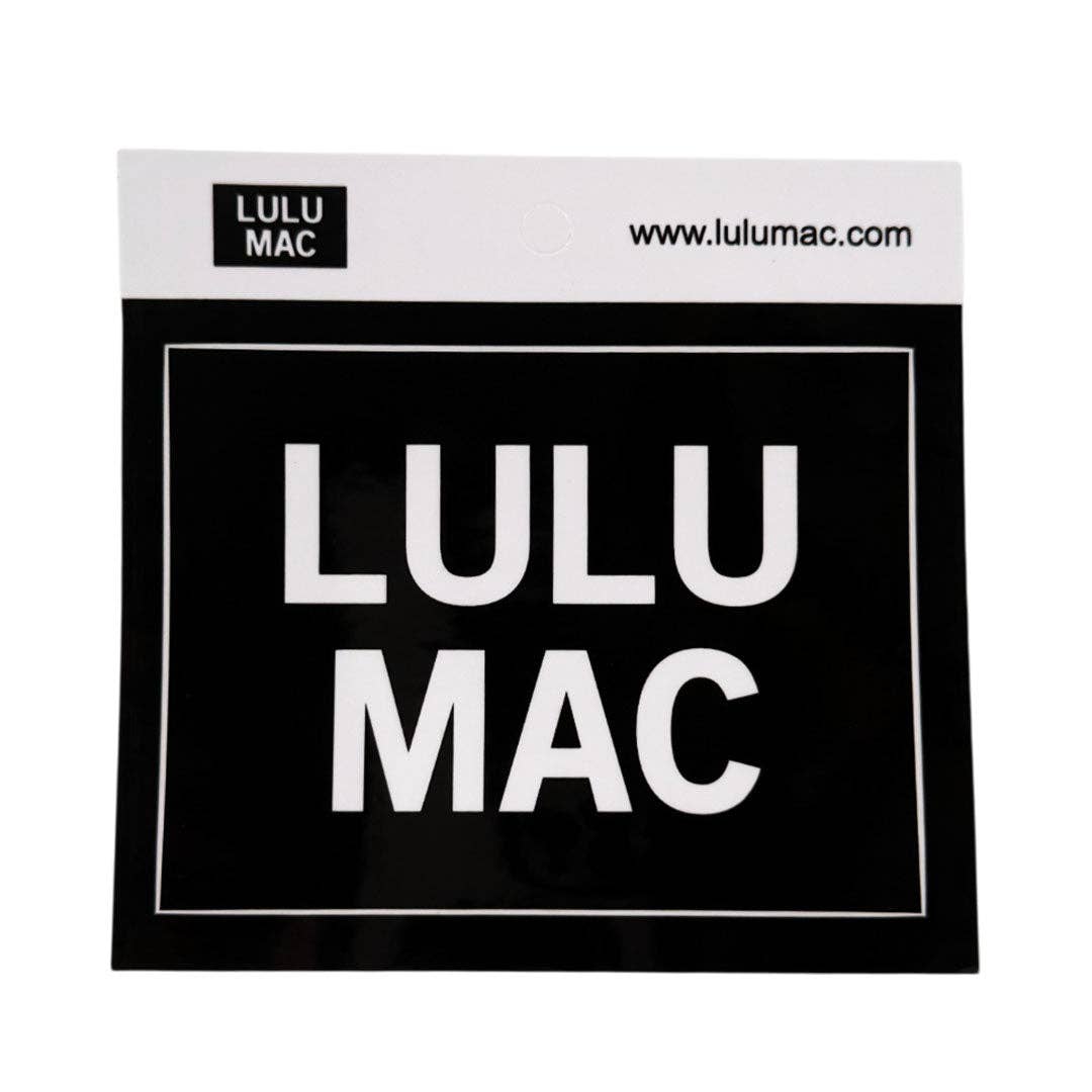 Lulu Mac Decal/Sticker-Black Unisex T-shirt, Sweatshirt, Hoodie, Long Sleeve Tee - T-Shirt, Sweatshirt, Hoodie