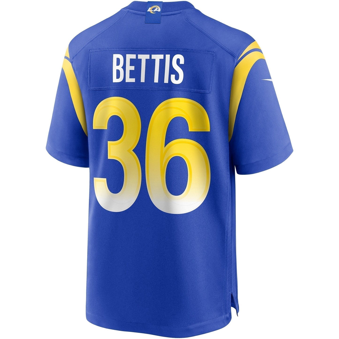 Jerome Bettis Los Angeles Rams Game Retired Jersey - Royal football jersey product view 3