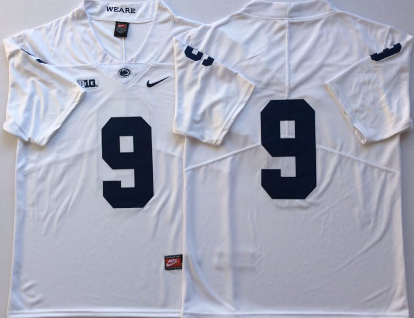 Men's Penn State Nittany Lions Trace McSorley White Team Player Game Jersey football jersey product view 1
