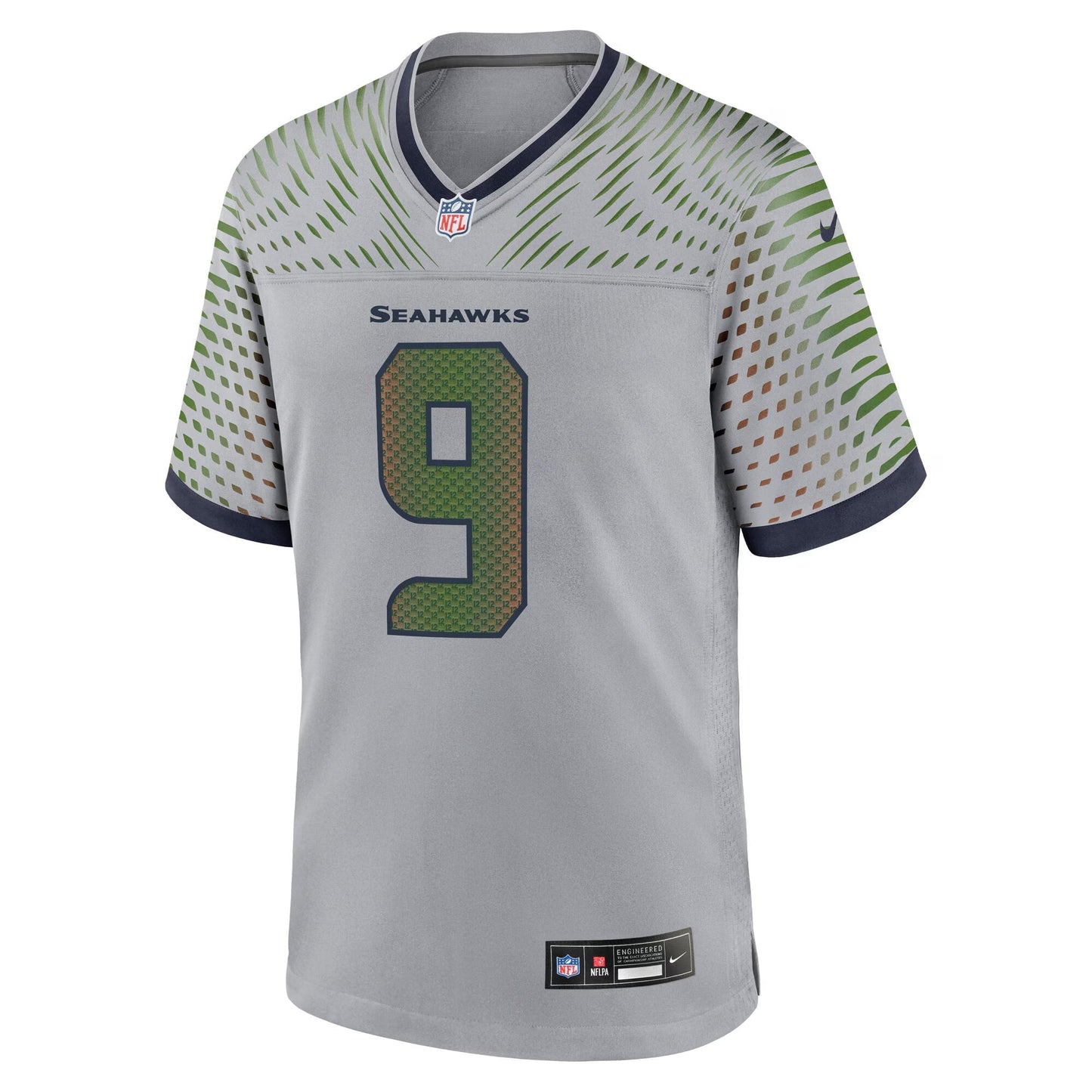 Seattle Seahawks Kenneth Walker III Wolf Gray 2025 Rivalries Collection Game Jersey football jersey product view 1