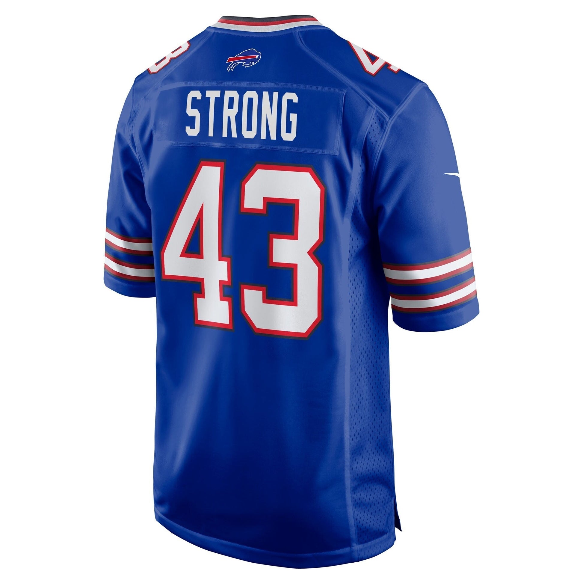 Buffalo Bills Dorian Strong Royal Team Game Jersey football jersey product view 3
