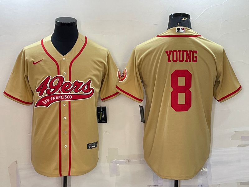 Men's San Francisco 49ers Steve Young Gold Game Jersey Joint Edition football jersey product view 1