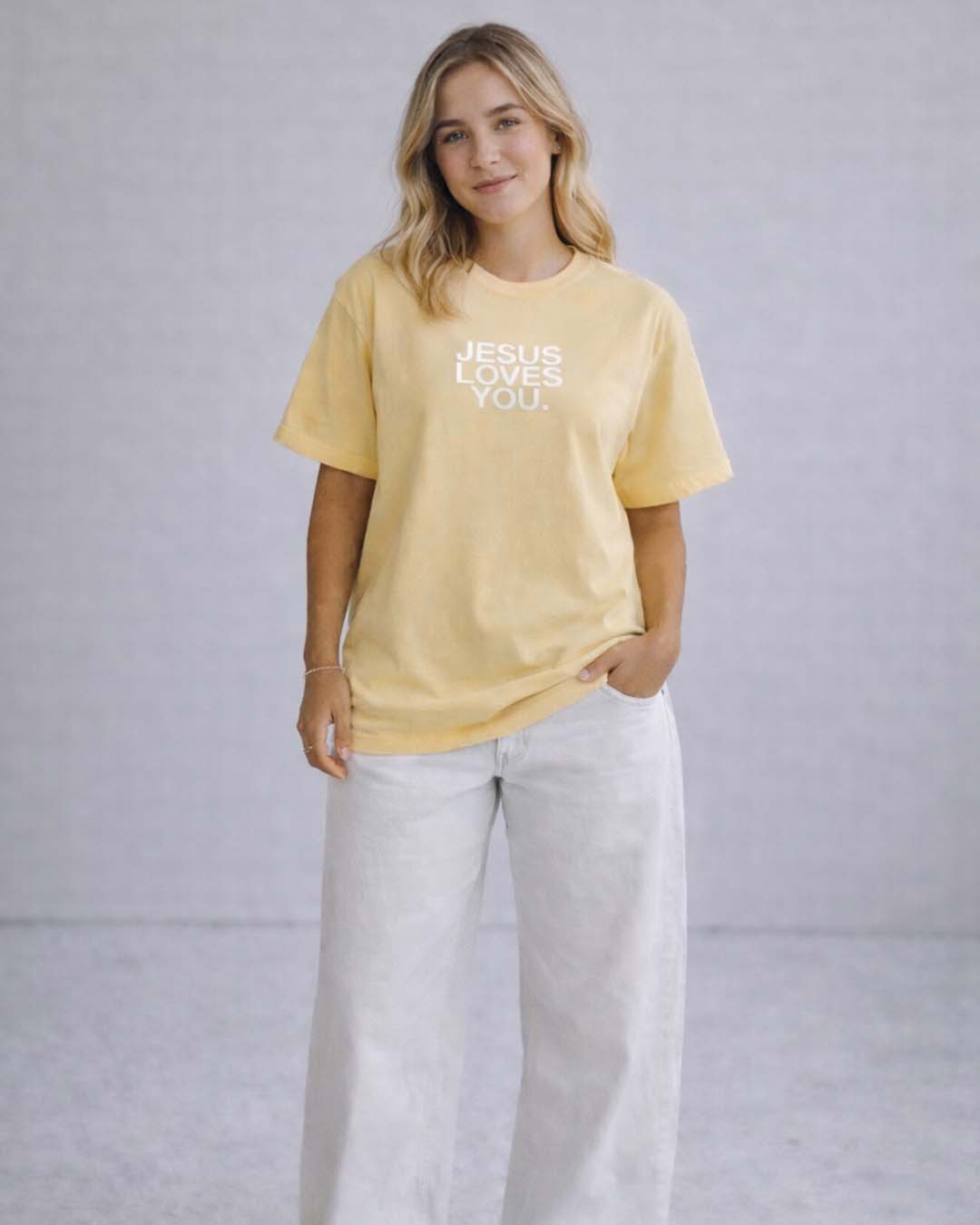 Comfort Colors Logo Tee || Buttercream Unisex T-shirt, Sweatshirt, Hoodie, Long Sleeve Tee - T-Shirt, Sweatshirt, Hoodie