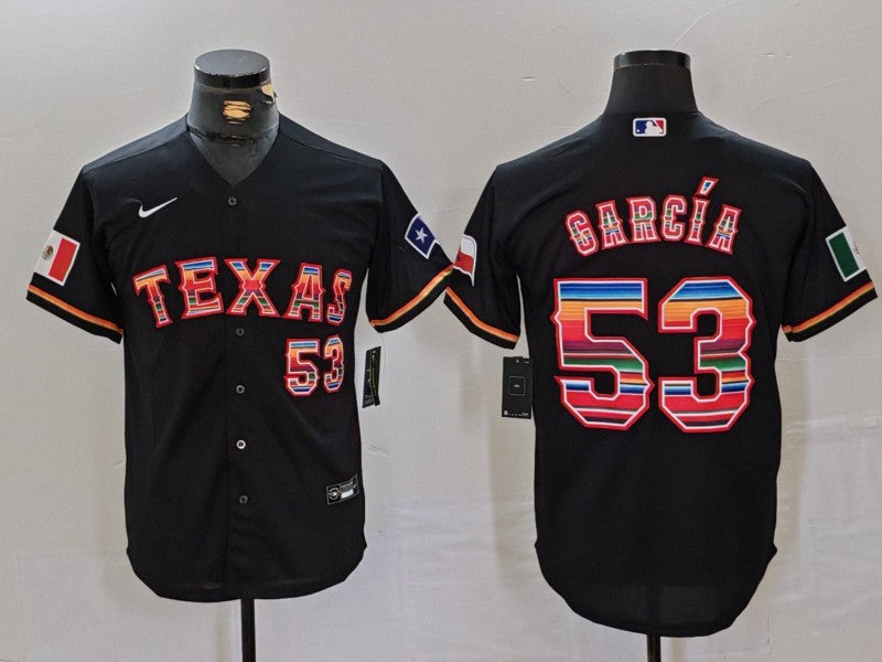 Men's Texas Rangers Adolis Garcia Black Limited Player Jersey baseball jersey product view 1
