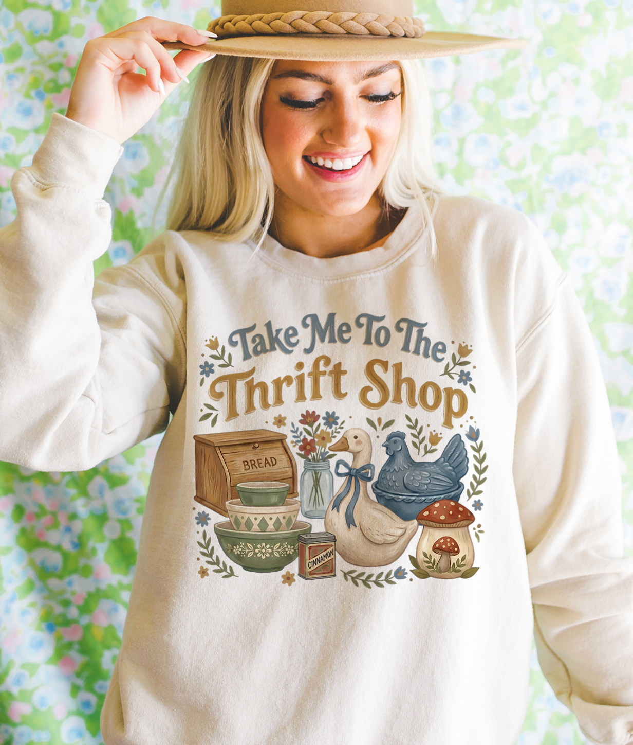 Take Me To the Thrift Shop - Tee or Sweatshirt Unisex T-shirt, Sweatshirt, Hoodie, Long Sleeve Tee - T-Shirt, Sweatshirt, Hoodie