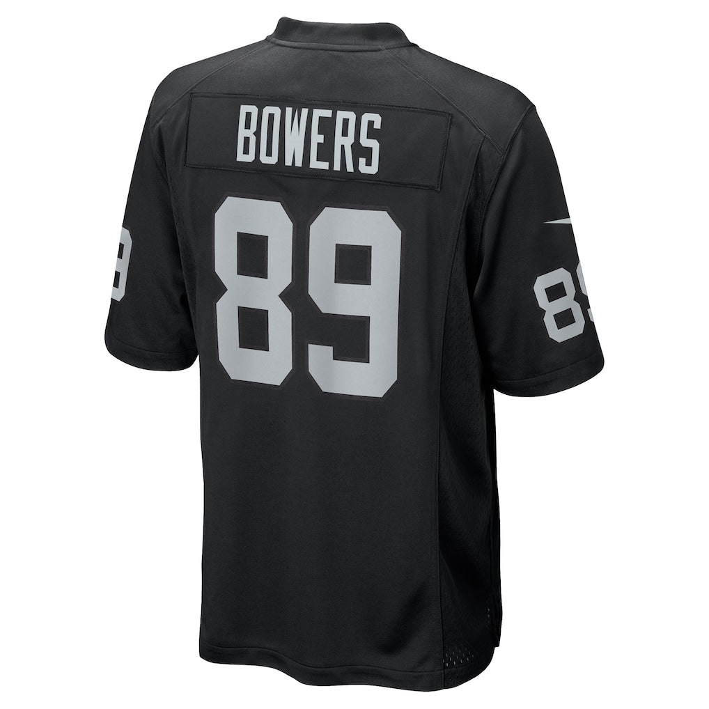 LV.Raiders #89 Brock Bowers Black Player Game Jersey football jersey product view 1