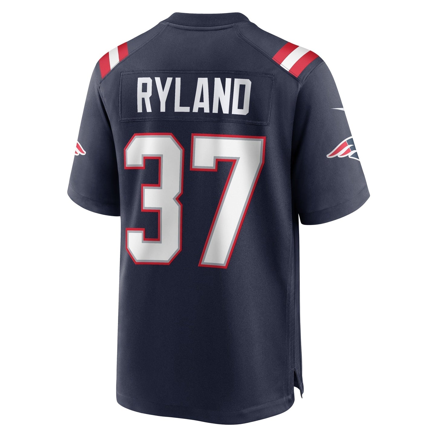 Chad Ryland New England Patriots Team Game Jersey - Navy football jersey product view 3