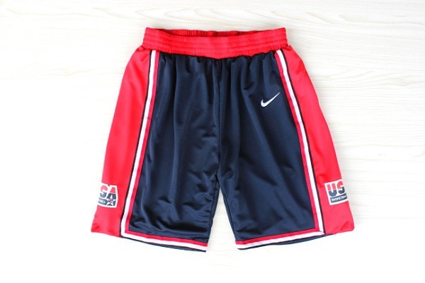 dream team blue white shorts basketball jersey product view 1