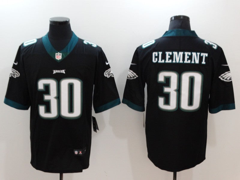 Men's Philadelphia Eagles Corey Clement #30 Black Game Jersey1 football jersey product view 1