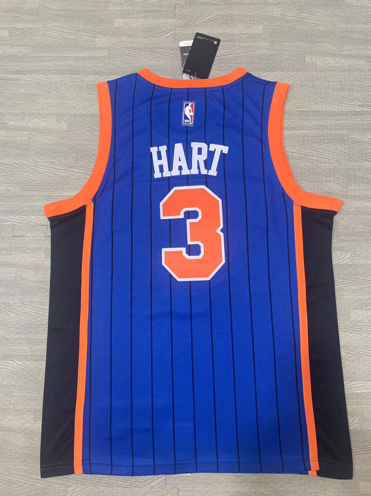 Knicks #3 Blue City Edition Jersey basketball jersey product view 1