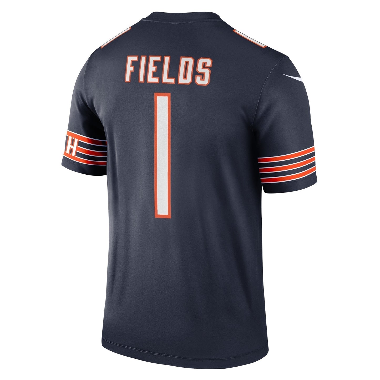 Justin Fields Chicago Bears Legend Jersey - Navy football jersey product view 3