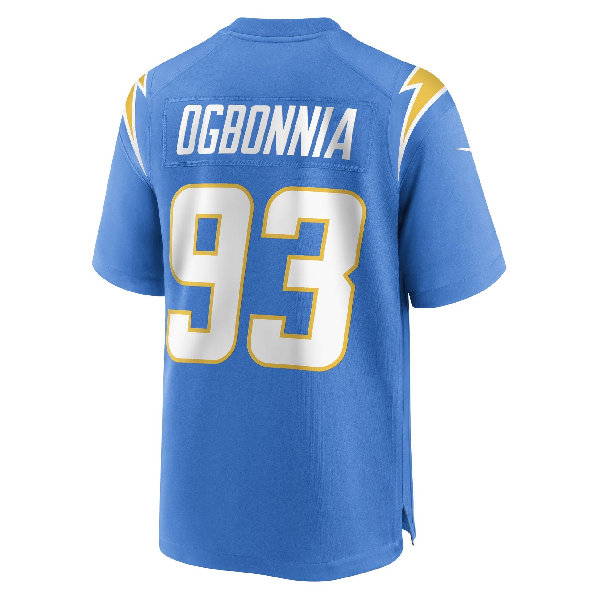 Los Angeles Chargers Otito Ogbonnia Powder Blue Game Player Jersey football jersey product view 3