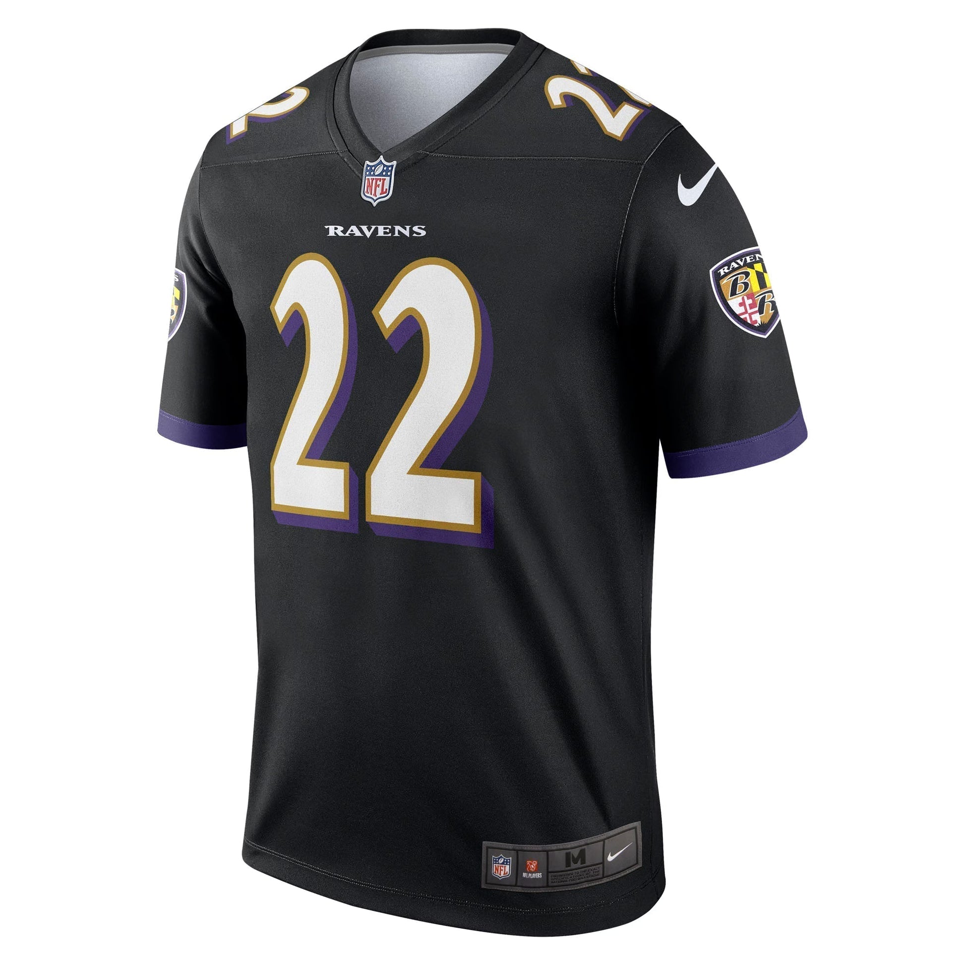 Baltimore Ravens Derrick Henry Black Legend Player Performance Top football jersey product view 2