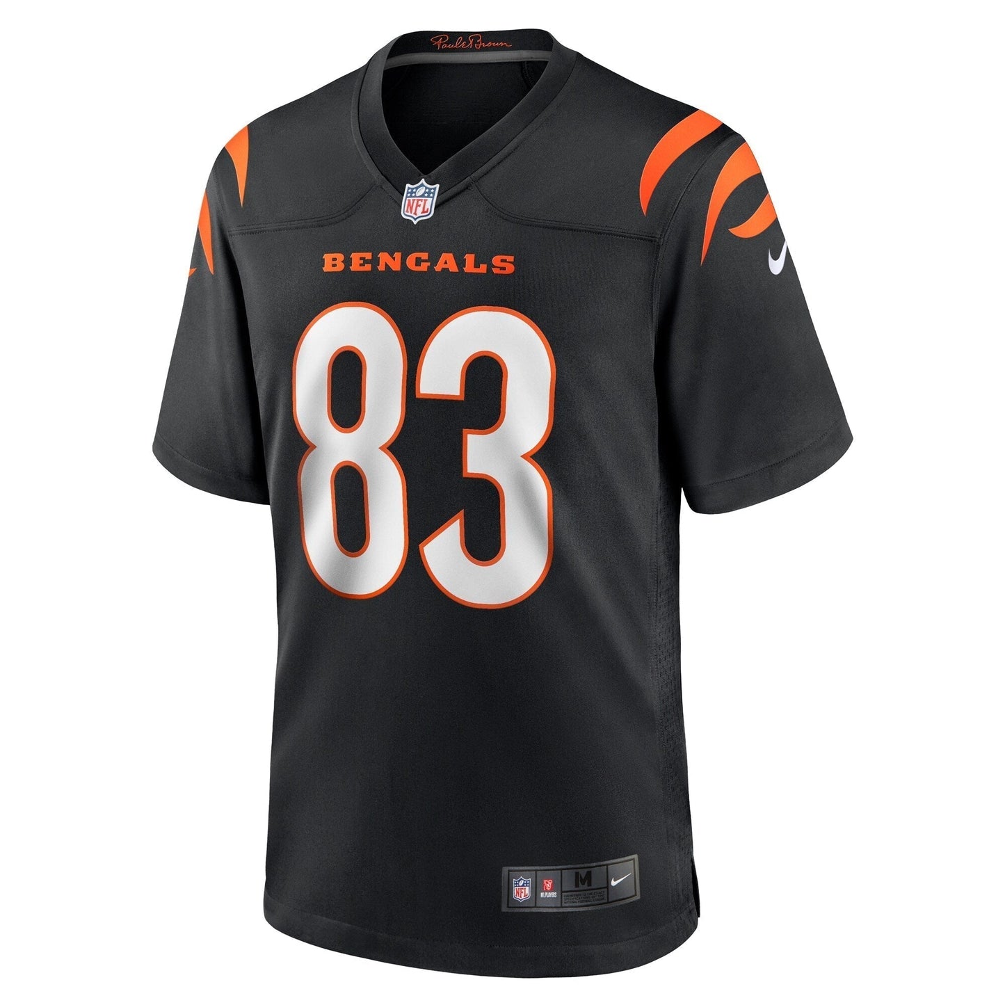 Erick All Jr. Cincinnati Bengals Team Game Jersey - Black football jersey product view 2
