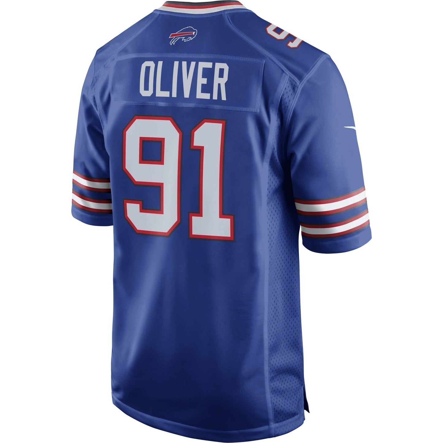 Ed Oliver Buffalo Bills Team Game Jersey - Royal football jersey product view 3