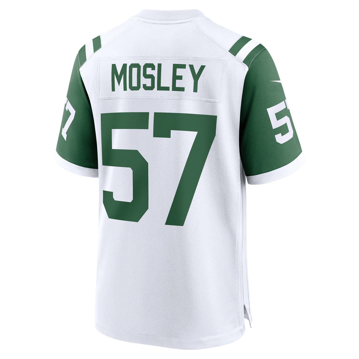 New York Jets C.J. Mosley White Classic Alternate Game Jersey football jersey product view 2