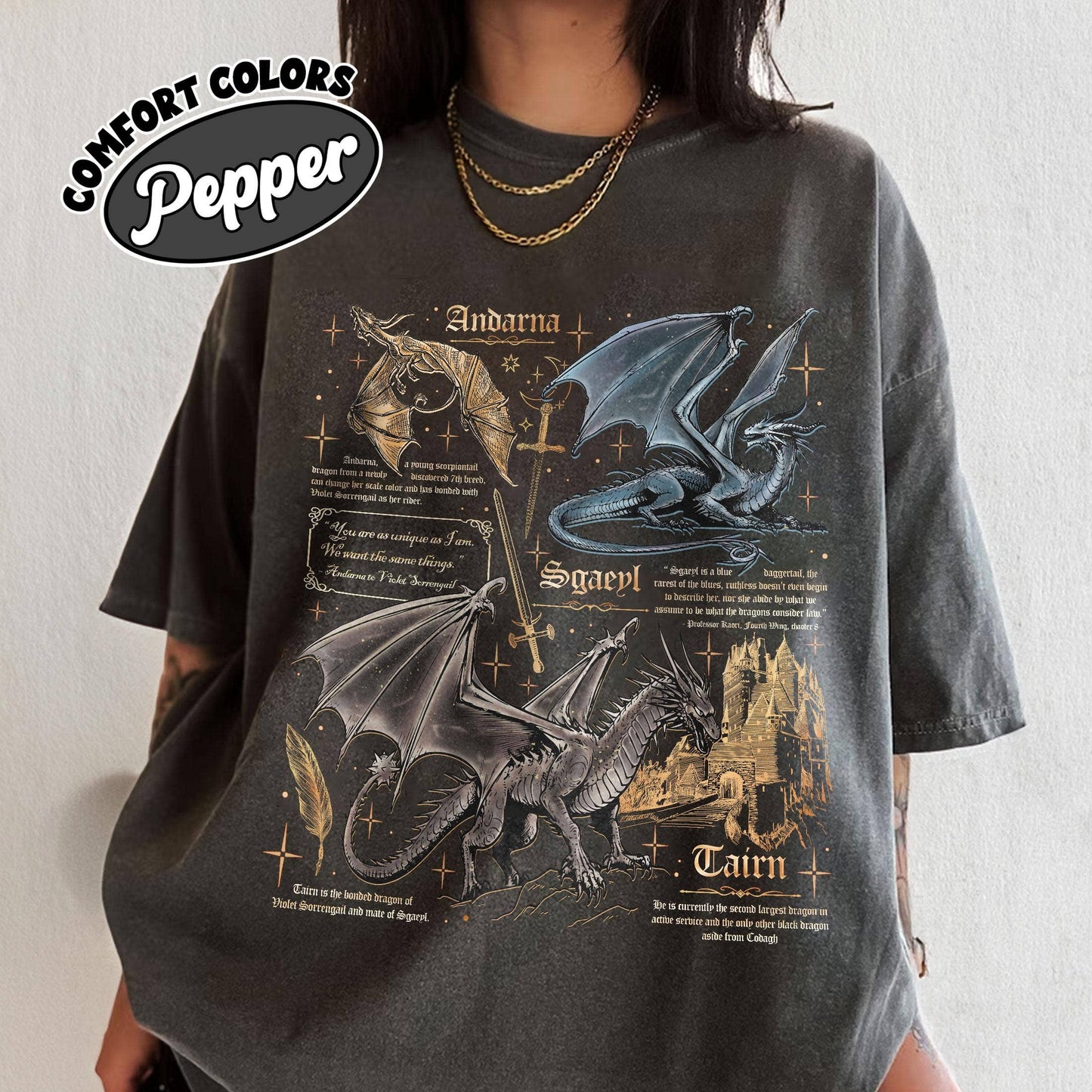 Fourth Wing Dragon Rider Comfort Colors Tee For Readers Unisex T-shirt, Sweatshirt, Hoodie, Long Sleeve Tee - T-Shirt, Sweatshirt, Hoodie