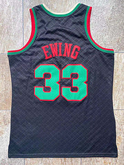 Knicks No. 33 Ewing black MN basketball jersey product view 2