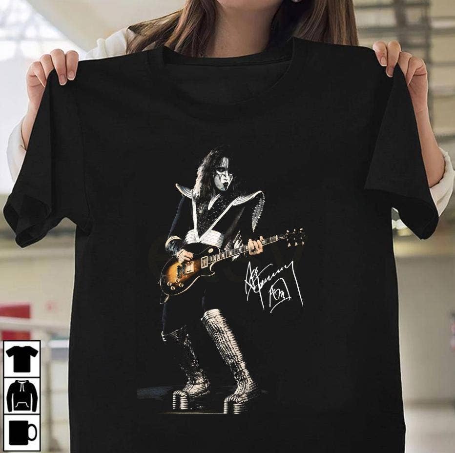 Vintage Ace Frehley Signed Guitar T-Shirt Unisex T-shirt, Sweatshirt, Hoodie, Long Sleeve Tee - T-Shirt, Sweatshirt, Hoodie