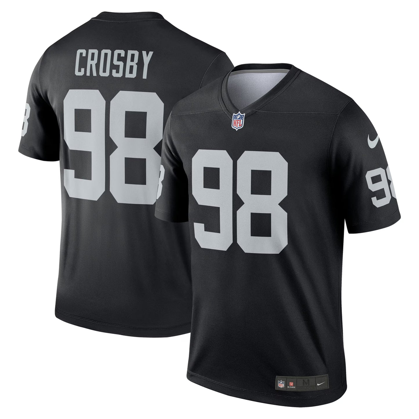 Las Vegas Raiders Maxx Crosby Black Legend Player Performance Top football jersey product view 1