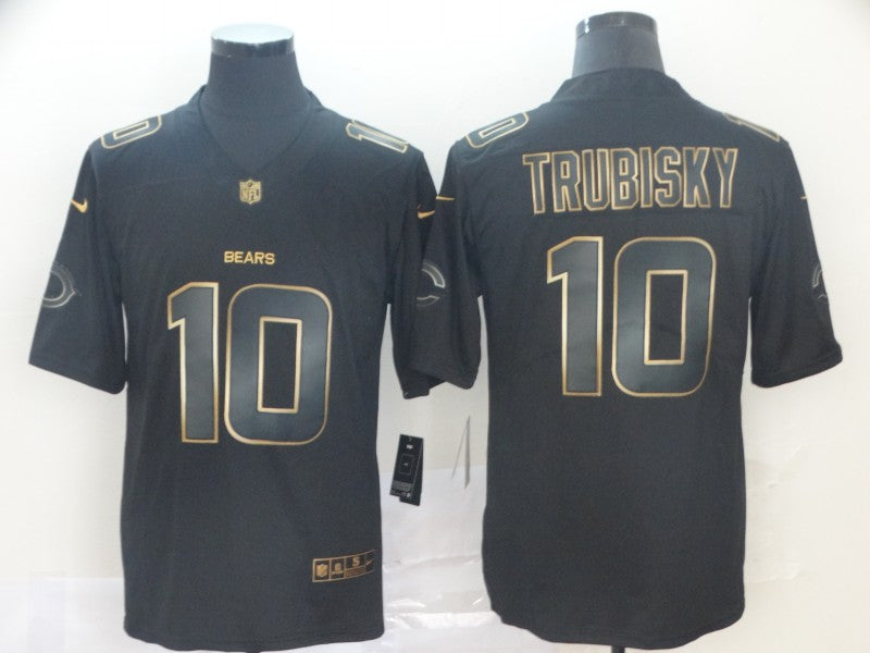 Men's Chicago Bears Mitch Trubisky #10 Black Player Game Jersey1 football jersey product view 1