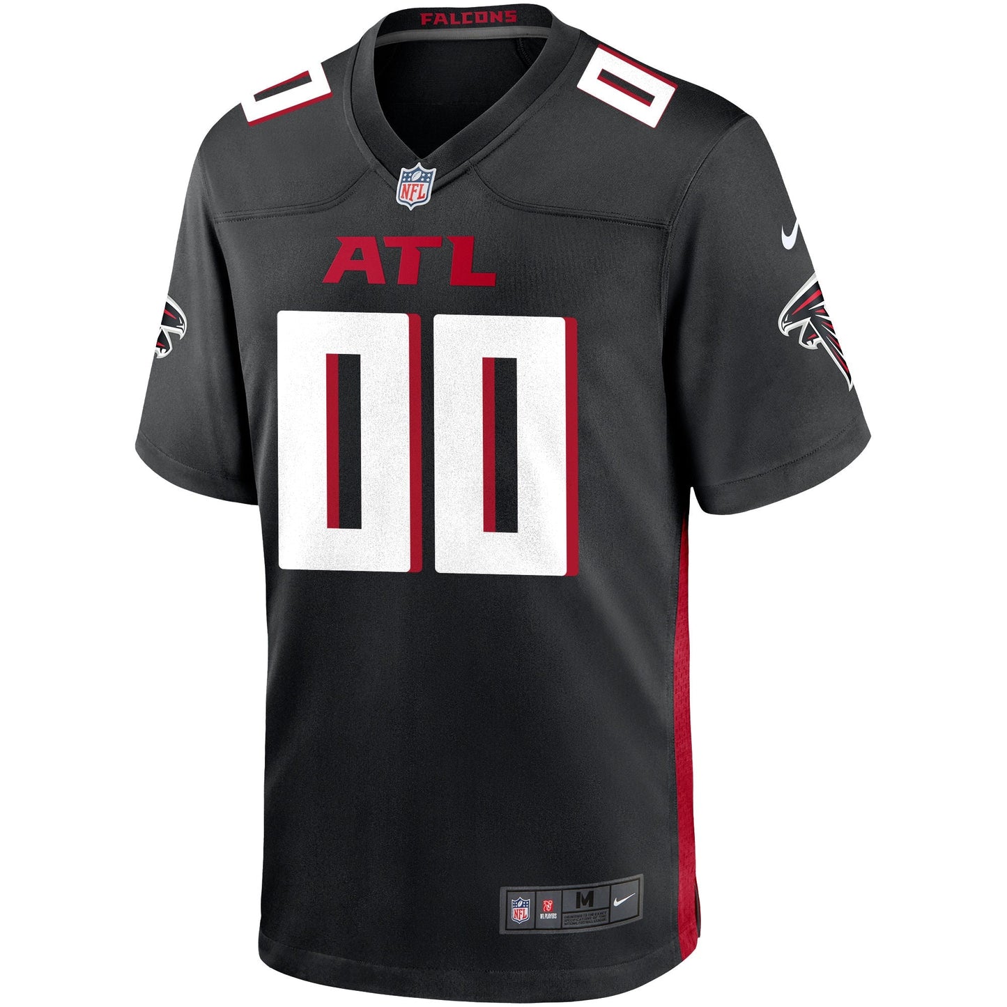 Atlanta Falcons Custom Game Jersey - Black football jersey product view 2