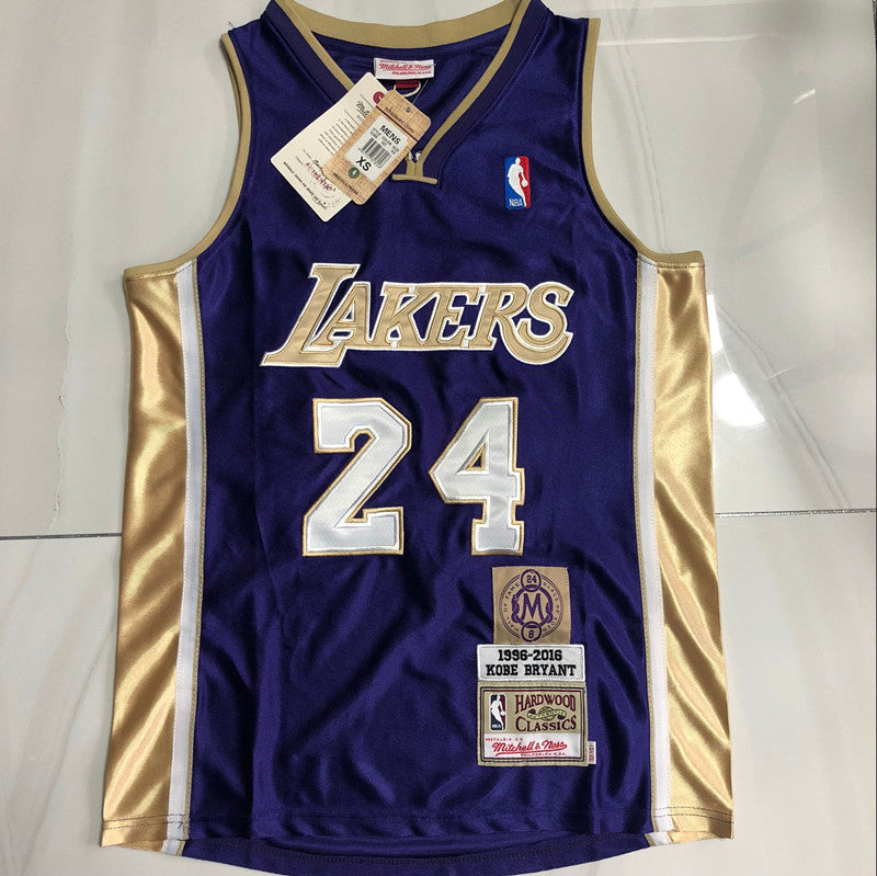 Kobe Bryant 2020 Hall of Fame Purple Fully Embroidered 24# Jersey basketball jersey product view 1