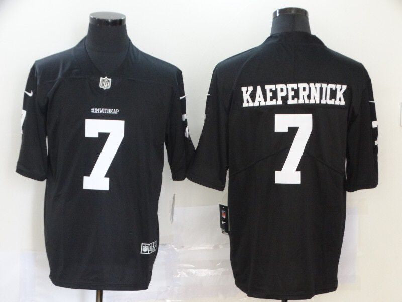 Men's San Francisco 49ers Colin Kaepernick Player Jersey Black football jersey product view 1