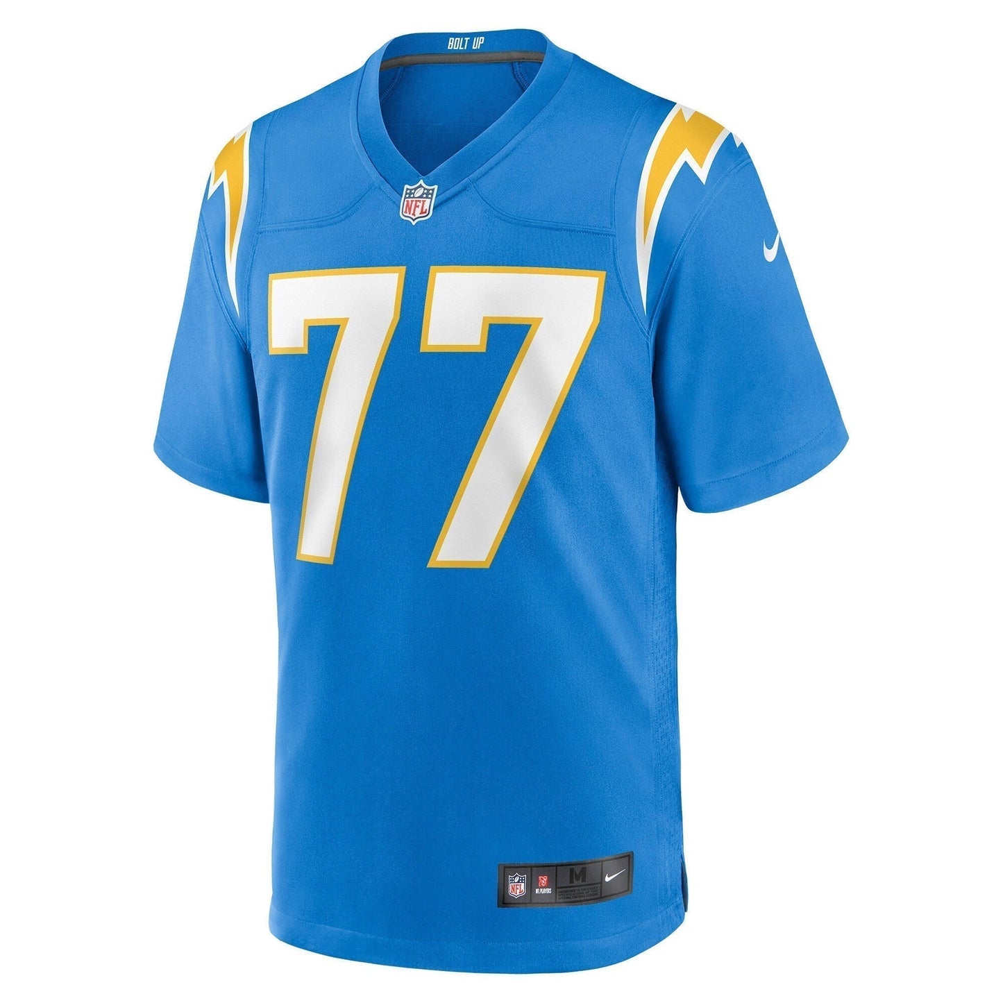Zion Johnson Los Angeles Chargers Game Jersey - Powder Blue football jersey product view 2