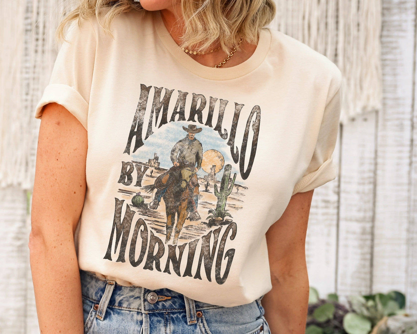 Amarillo By Morning Country Music Cowboy Tee Unisex T-shirt, Sweatshirt, Hoodie, Long Sleeve Tee - T-Shirt, Sweatshirt, Hoodie