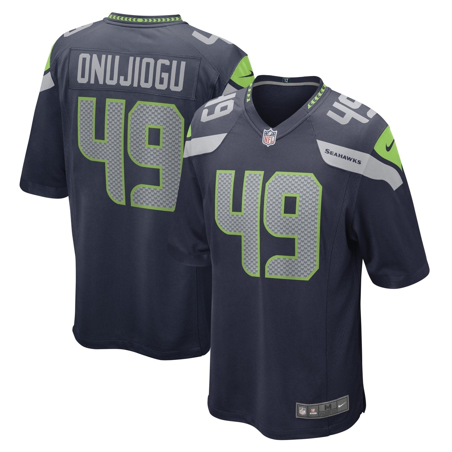 Joshua Onujiogu Seattle Seahawks Game Jersey - College Navy football jersey product view 1
