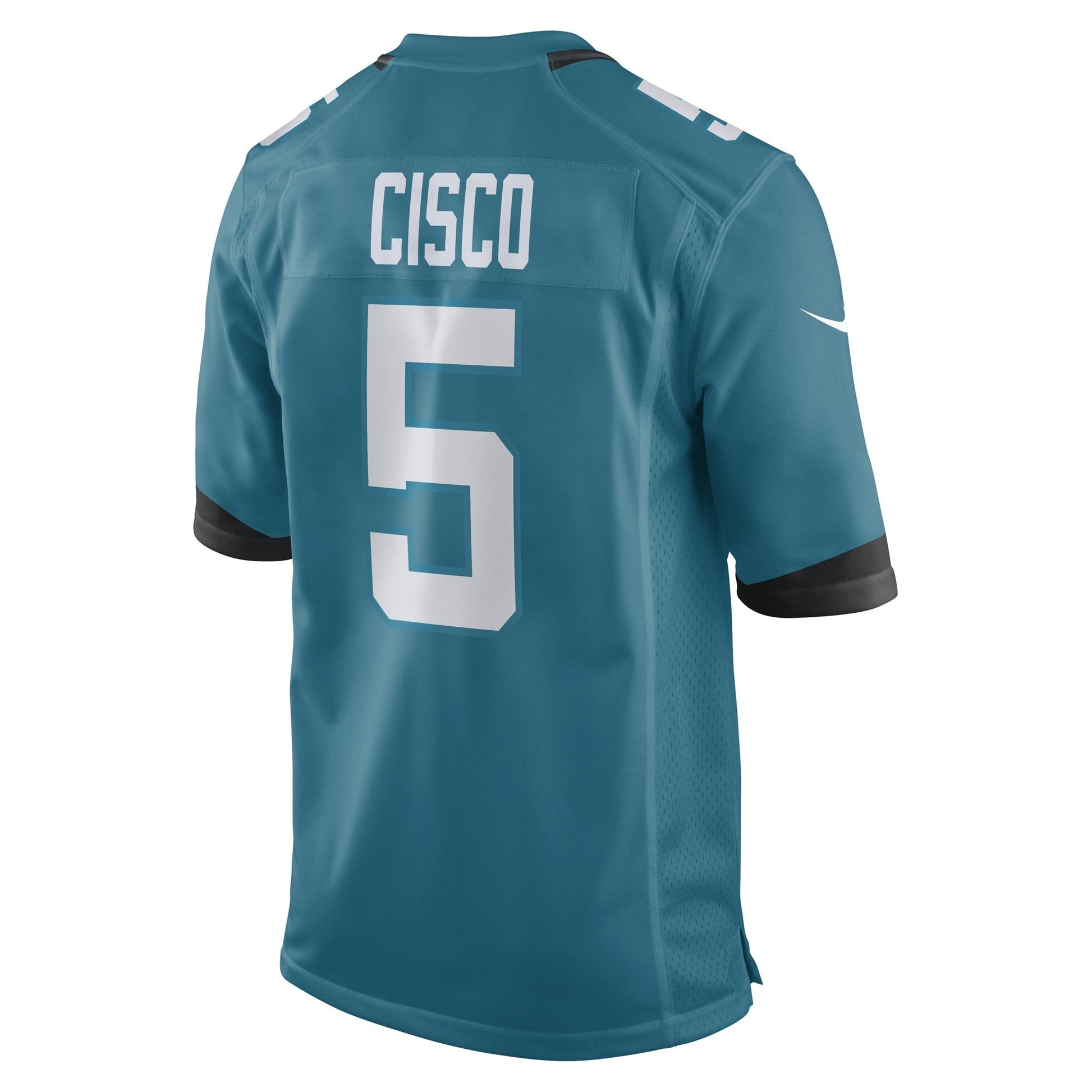 Andre Cisco Jacksonville Jaguars Game Jersey - Teal football jersey product view 3